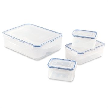 Boîtes de conservation : Set 4 boîtes emboîtables